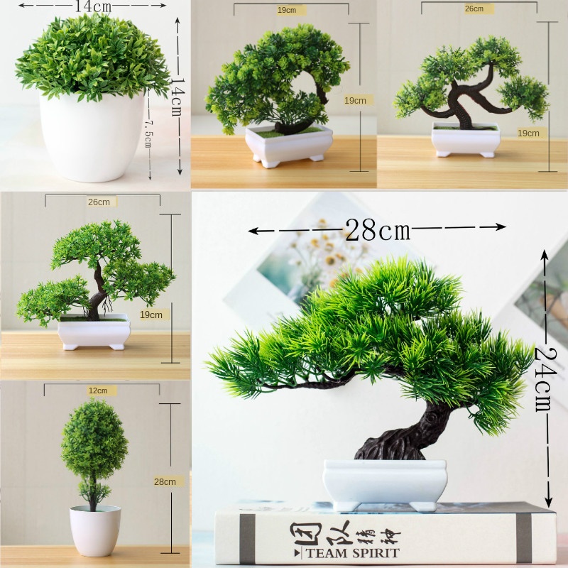 Bonsai Garden Sushi - Nuevas plantas artificiales verdes bonsái árbol