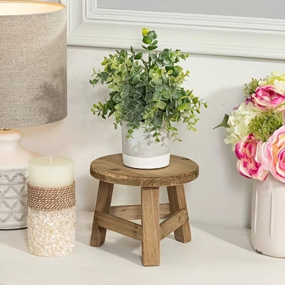 Mini taburete de madera, sopor - Bonsai Garden Display Stands reseña y precio