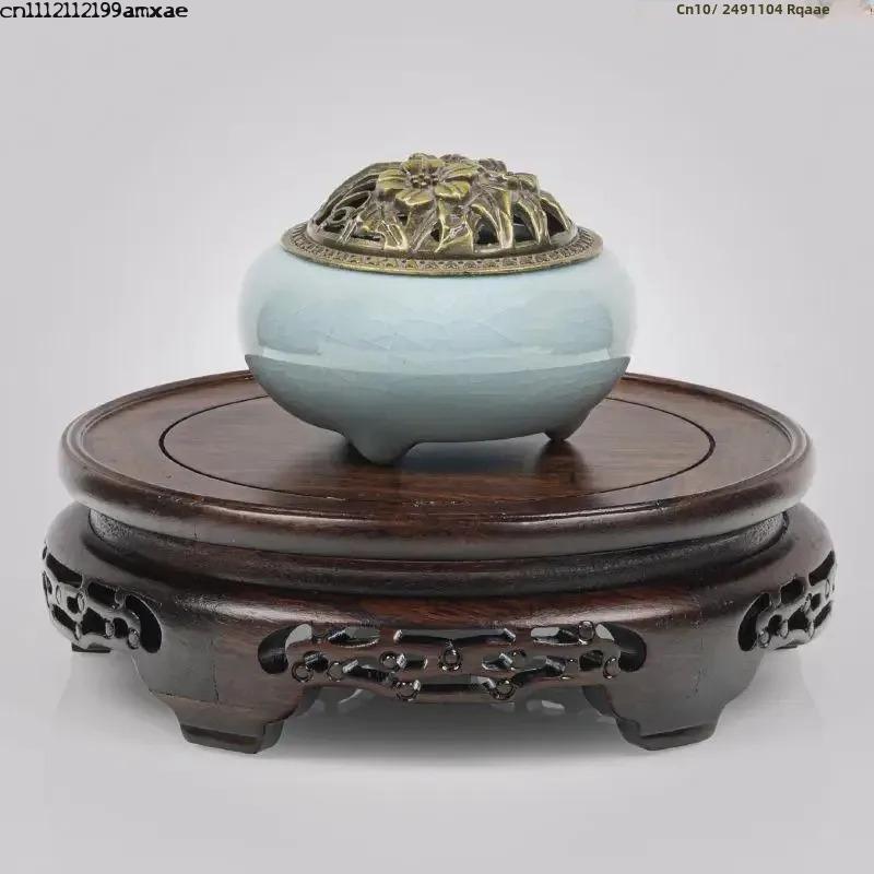 Base Redonda de Madera de Éban - Bonsai Garden Display Stands reseña y precio